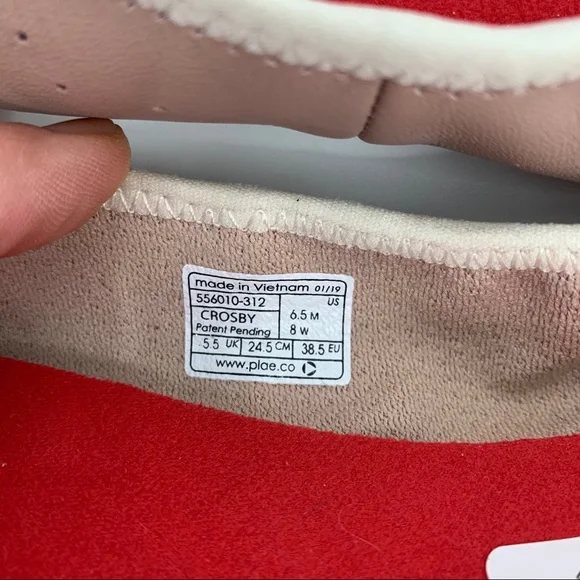 Plae Crosby Dusty Rose Ballet Flats - packable leather minimalist shoes - Picture 2 of 8